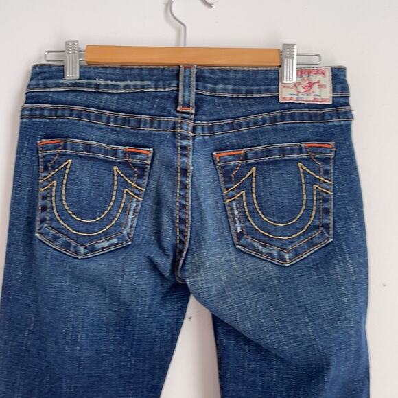 True Religion dark wash low rise boot cut jeans sz 29 - Picture 5 of 8